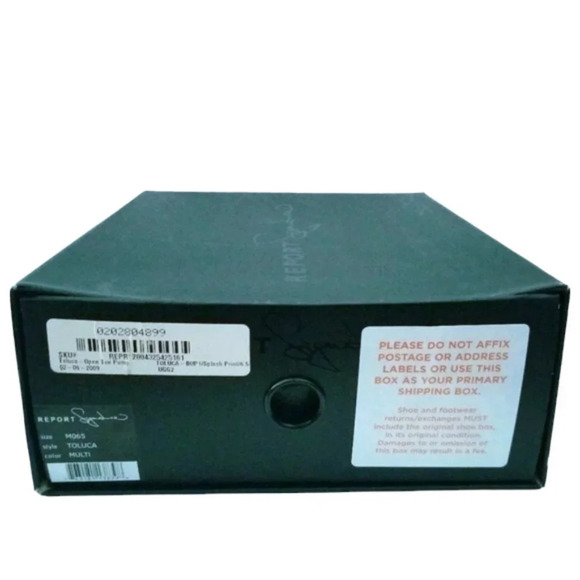 Report Signature 6.5 'Toluca' Y2K Colorful Paint Splatter Mesh Peep-Toe Pump - Picture 14 of 15